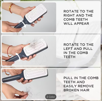 Self Cleaning Detangling Hair Brush for Women